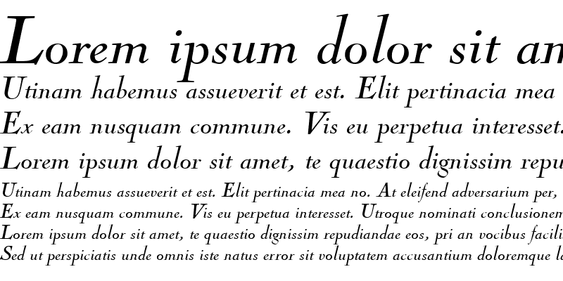 Sample of NicolasCocTReg Italic