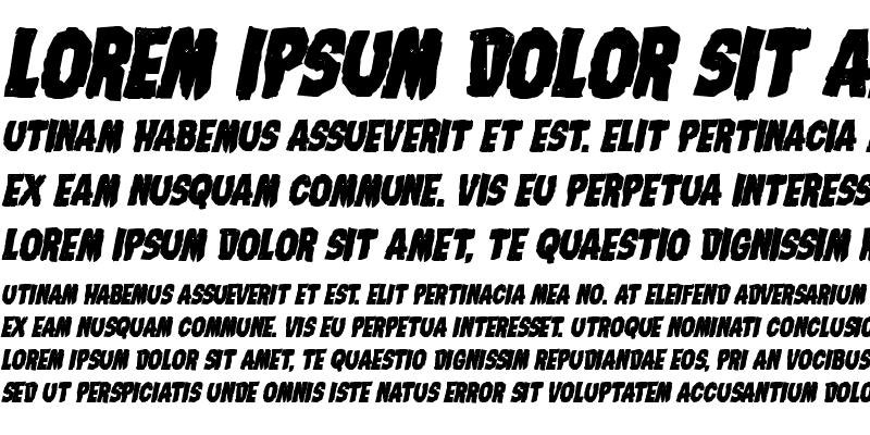 Sample of Nightmare Alley Bold Italic Bold Italic