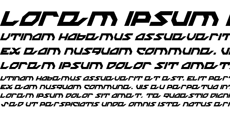 Sample of Nightrunner Condensed Italic