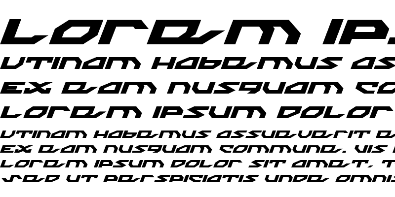Sample of Nightrunner Expanded Italic