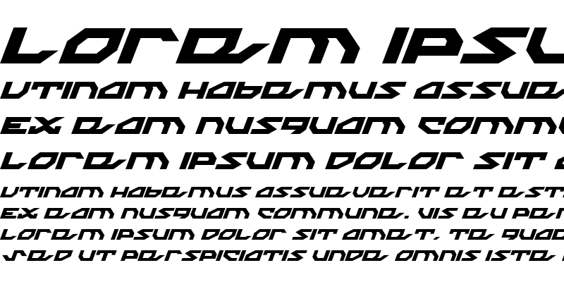 Sample of Nightrunner Italic