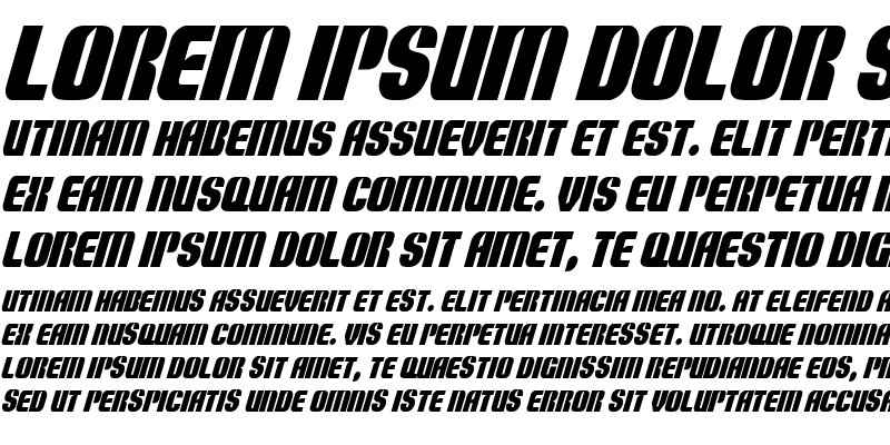 Sample of Nightwraith Condensed Italic