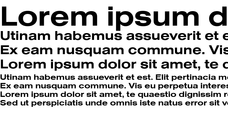Sample of Nimbus Sans Becker DExt Bold