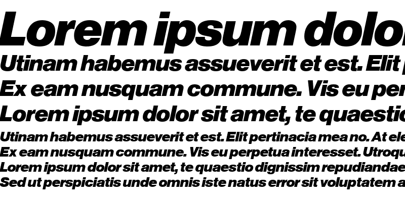 Sample of Nimbus Sans Becker PBla Italic