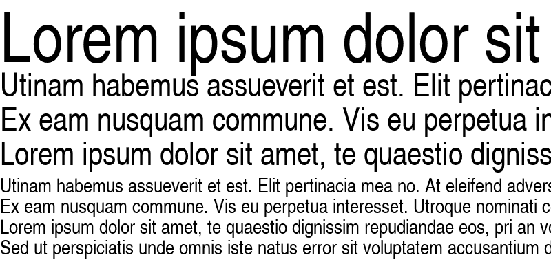 Sample of Nimbus Sans L Regular