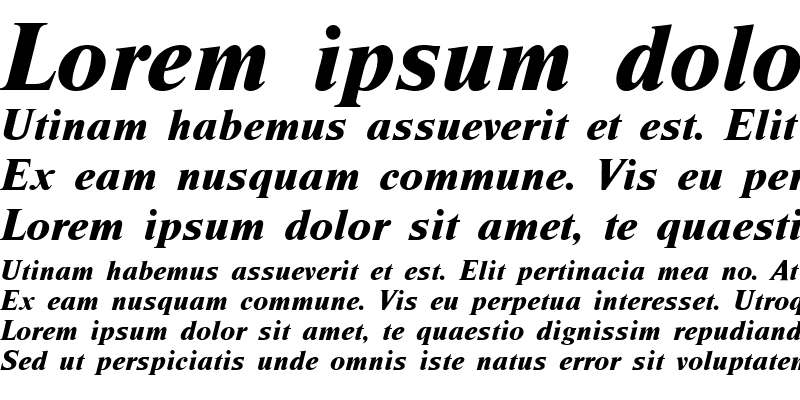 Sample of NimbusRomDExtBol Italic
