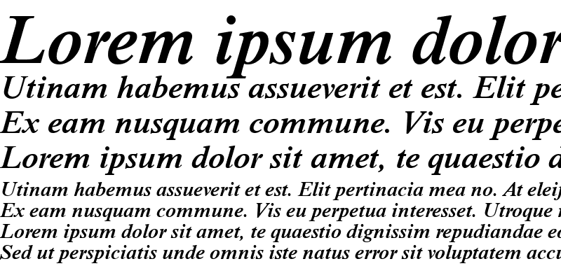 Sample of NimbusRomNo9TMed Italic