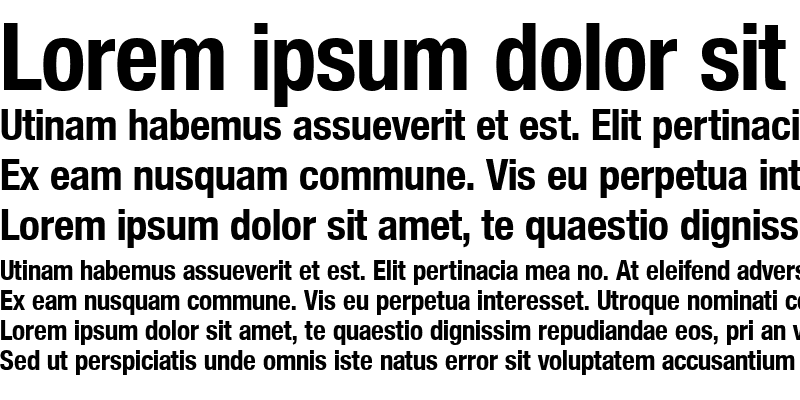 Sample of NimbusSanNovDCon Bold