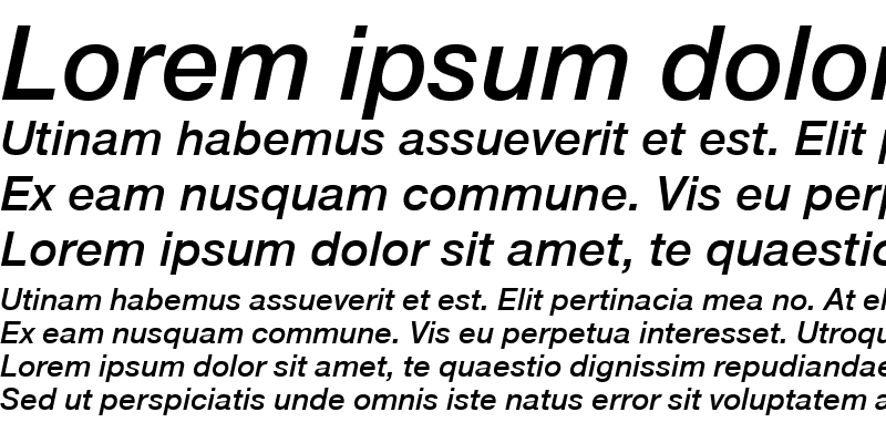 Sample of NimbusSanNovTSemBol Italic