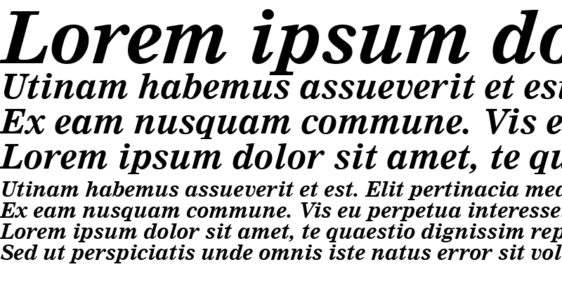 Sample of Nimrod Bold Italic