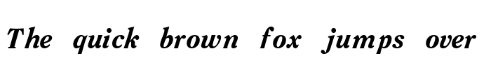 Preview of Nineteenth Bold Italic