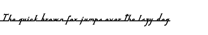 Preview of NixonScript Bold Italic
