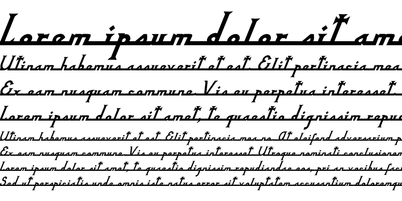 Sample of NixonScript Bold Italic