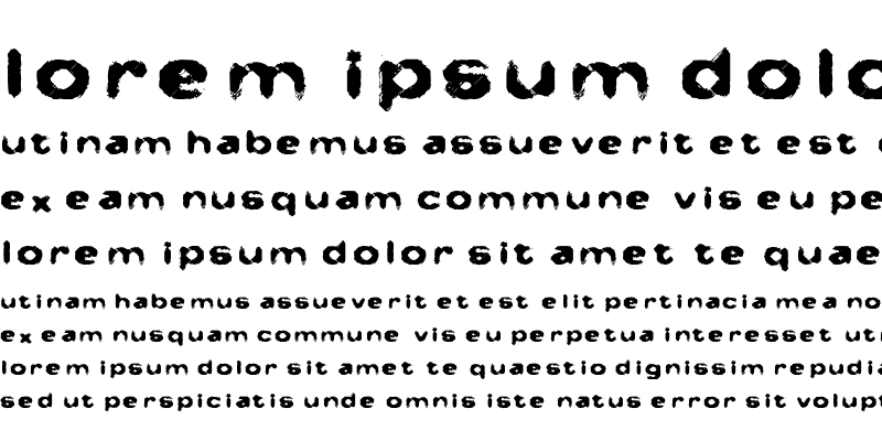 Sample of No Man's Font Regular