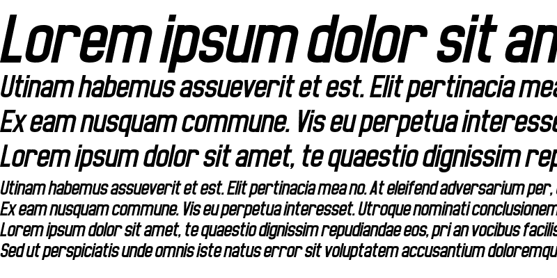 Sample of Noasarck Obliquo Italic