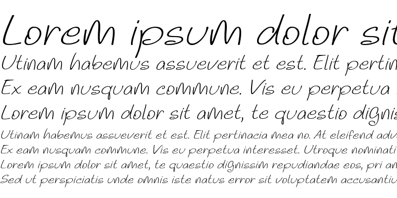 Sample of Noela Sherly Light Italic