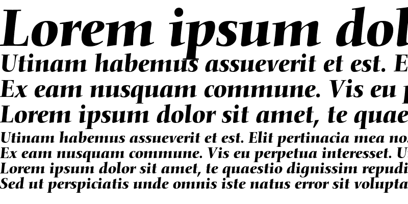 Sample of Nofret Medium Italic OsF