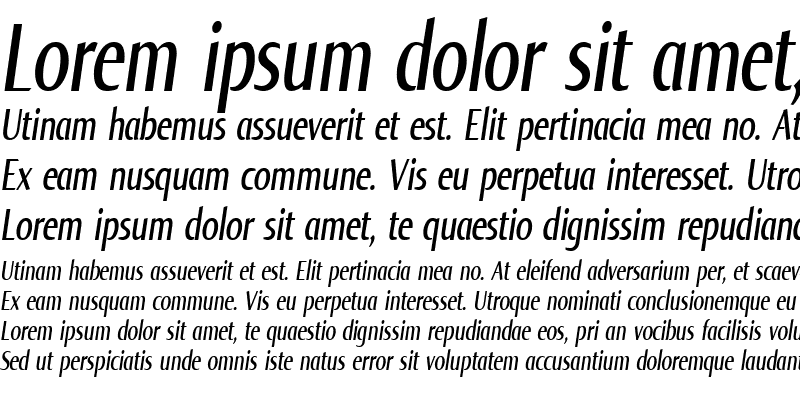Sample of Norma Compr Italic