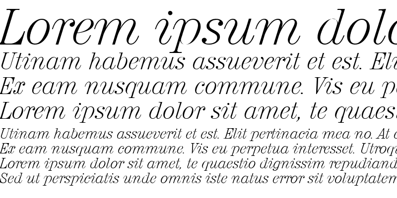 Sample of NormanBecker-ExtraLight Italic