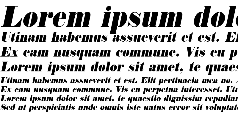 Sample of Norway Condensed Italic