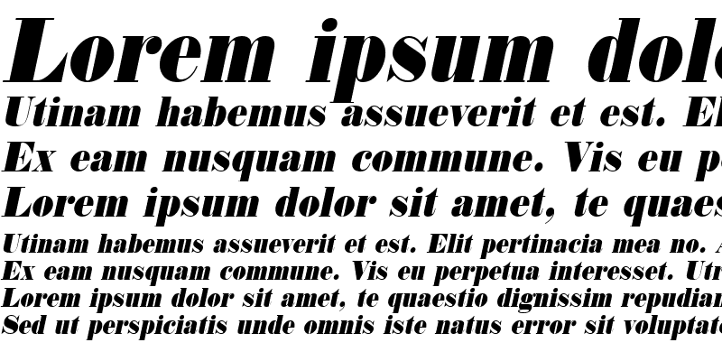 Sample of NorwayCondensed Italic