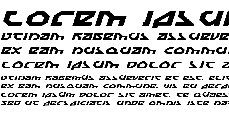 Sample of Nostromo Expanded Italic Expanded Italic