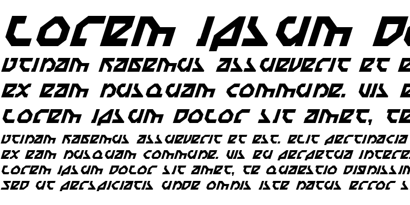 Sample of Nostromo Italic Italic
