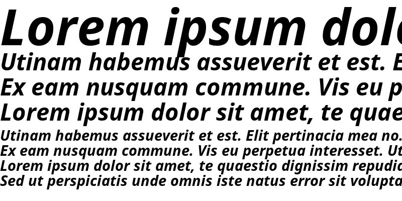 Sample of Noto Sans UI Bold Italic