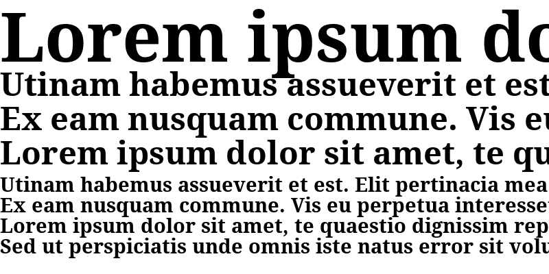 Sample of Noto Serif Bold