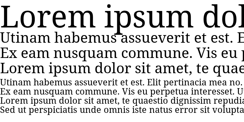 Sample of Noto Serif