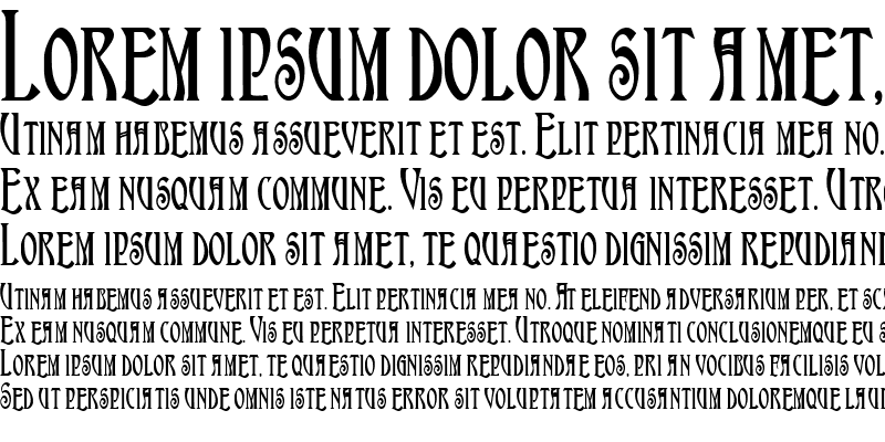 Sample of Nouveau-Condensed Bold