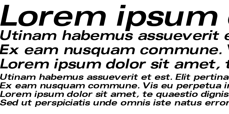 Sample of NovaExpandedSSK Bold Italic
