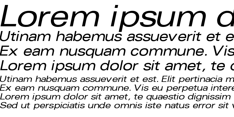 Sample of NovaExpandedSSK Italic