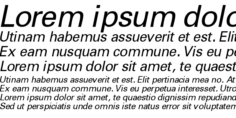 Sample of NovaSSK Italic
