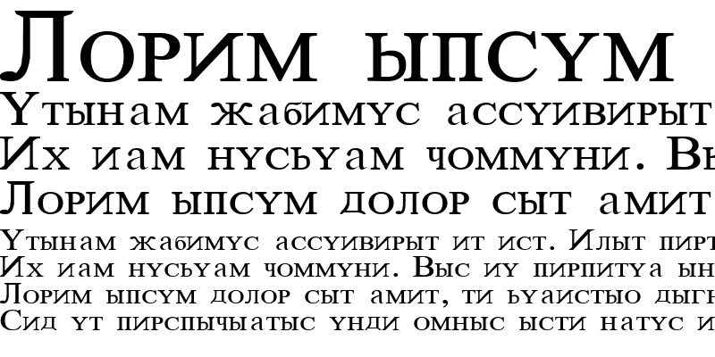Sample of Novgorod Regular