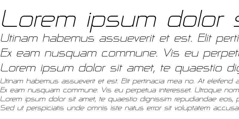 Sample of NP Naipol All in One Italic