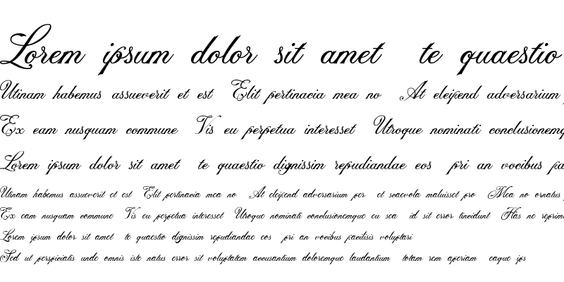 Sample of NS Champtone Script NS Champtone Script