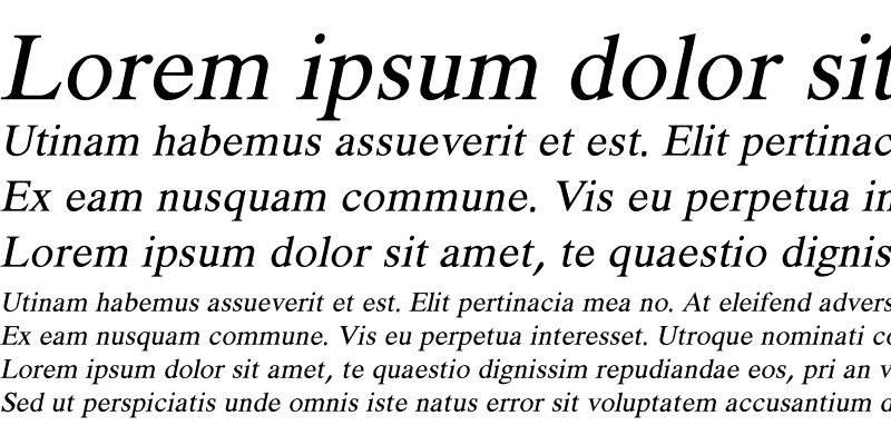 Sample of NTR Italic