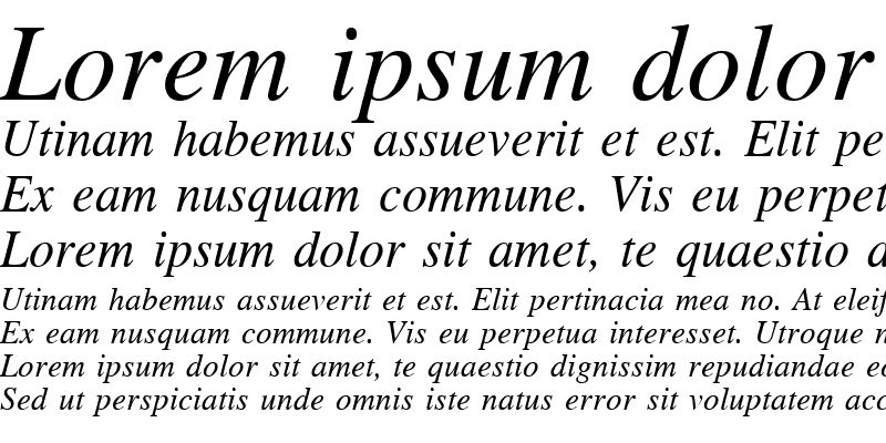 Sample of NTTimes/Cyrillic NormalItalic