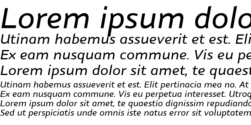Sample of Nubian-MediumItalic Medium Italic