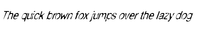 Preview of NudE Anorexic Italic Regular
