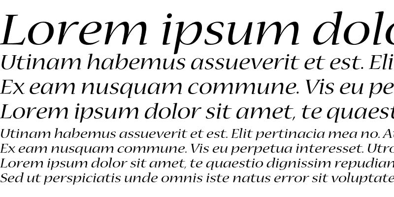 Sample of Nueva Std Extended Italic