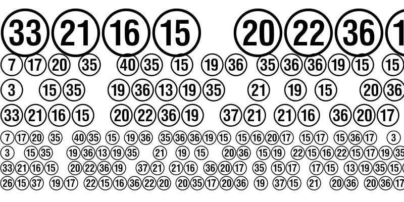 Sample of Numerics P01 Regular