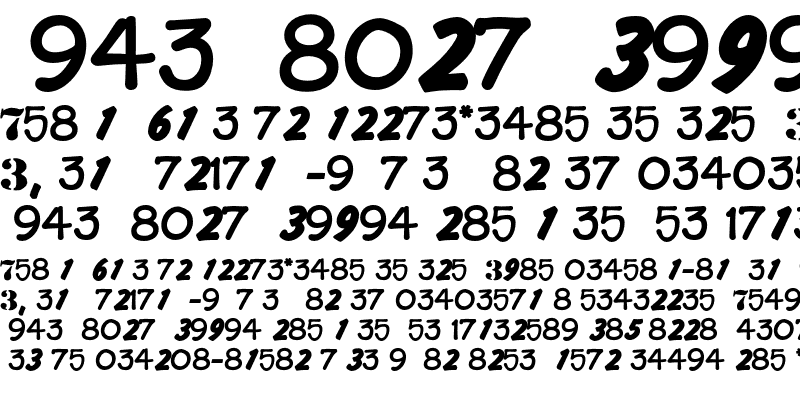 Sample of Numerics P06 Regular