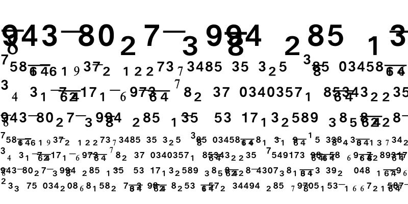 Sample of Numerics P09 Regular
