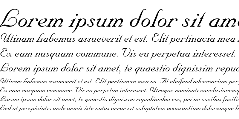 Sample of Nuptial Script Regular