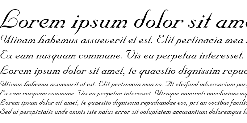 Sample of NuptialScript Italic