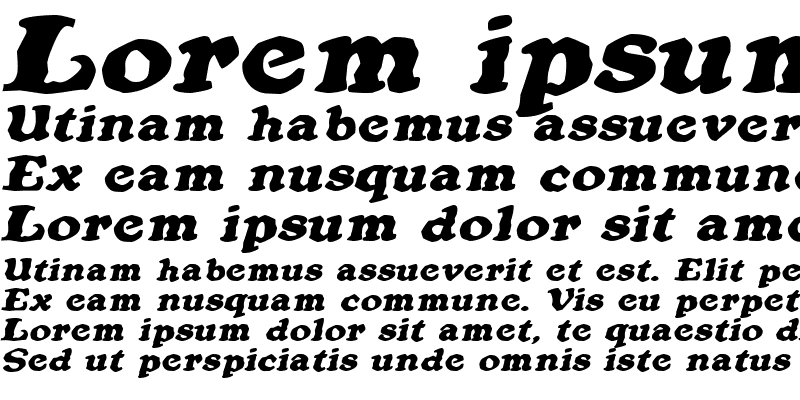 Sample of OatmealExtended Italic
