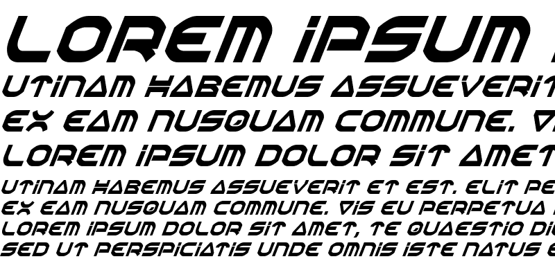 Sample of Oberon Condensed Italic
