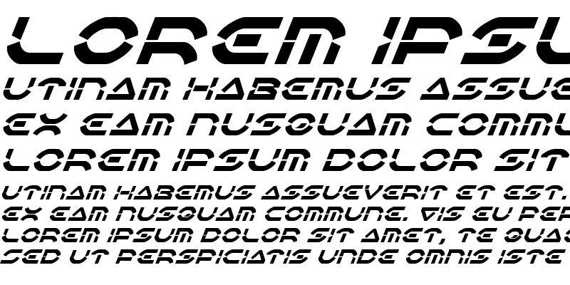 Sample of Oberon Deux Italic